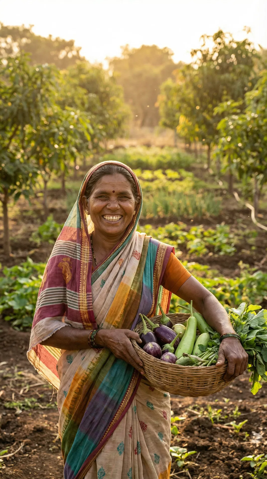 Farmer in Project Aranyam
